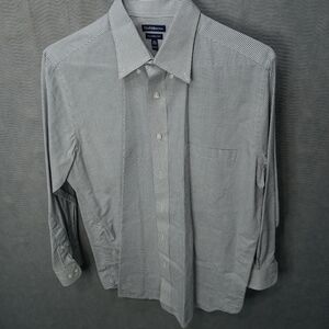 Croft & Barrow men's long sleeve button front brow